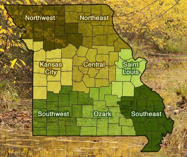 Conservation regions Missouri